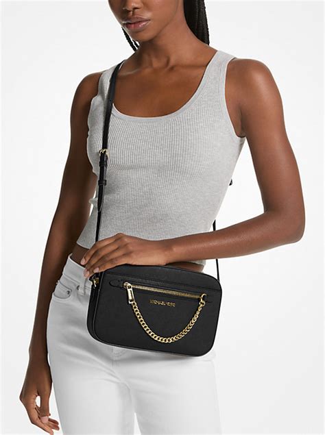 michael kors jet set large crossgrain leather crossbody bag|michael kors jetset crossbody bag.